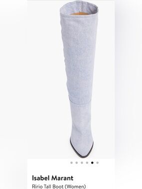 Isabel Marant Tall Knee High Slouch Denim Boot